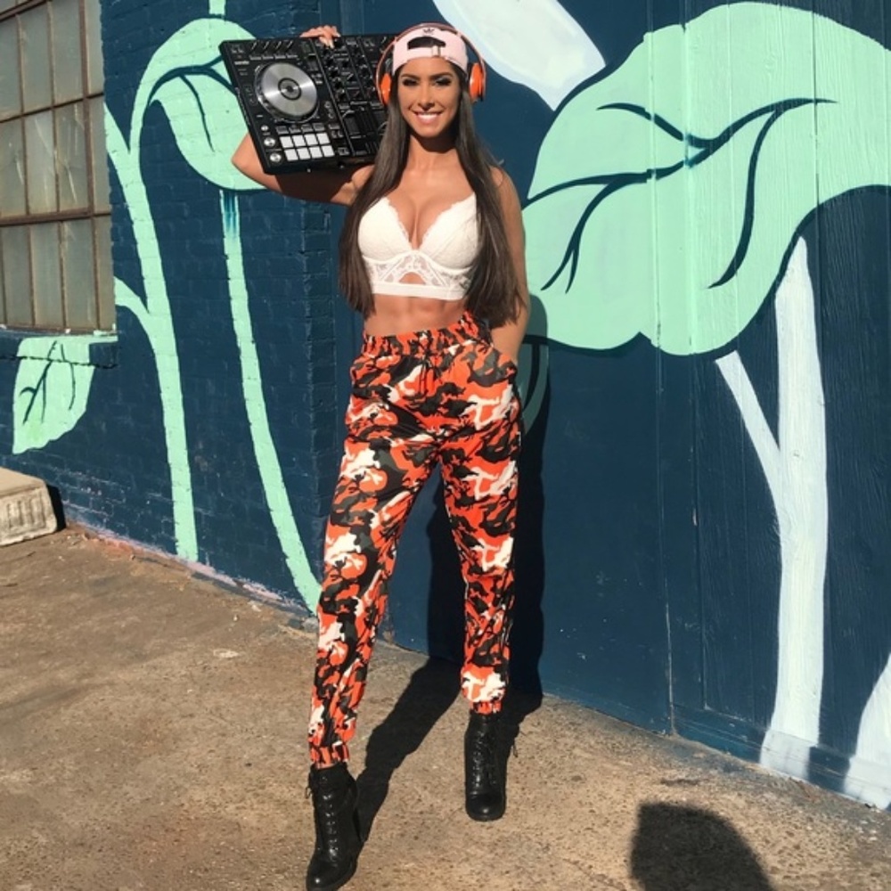 I.AM.GIA IAMGIA Camo Daytona Pants Small New